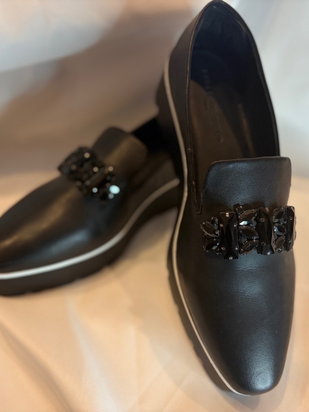 Karl Lagerfeld Bri Platform Loafers | Black Sz 9.5